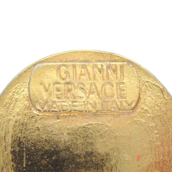 198158BL (S1) Gianni Versace Earrings Gold Metal - Picture 11 of 12